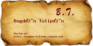 Bogdán Tulipán névjegykártya